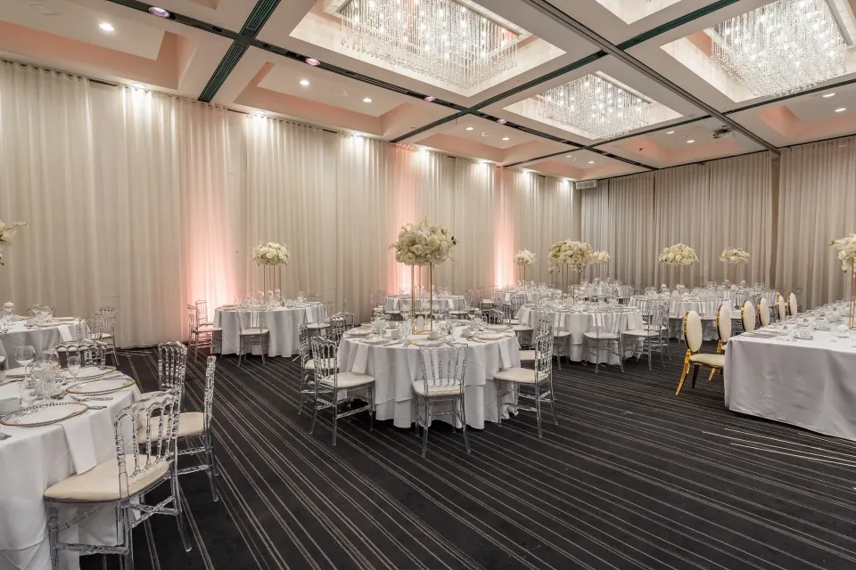 Reception room for a social event